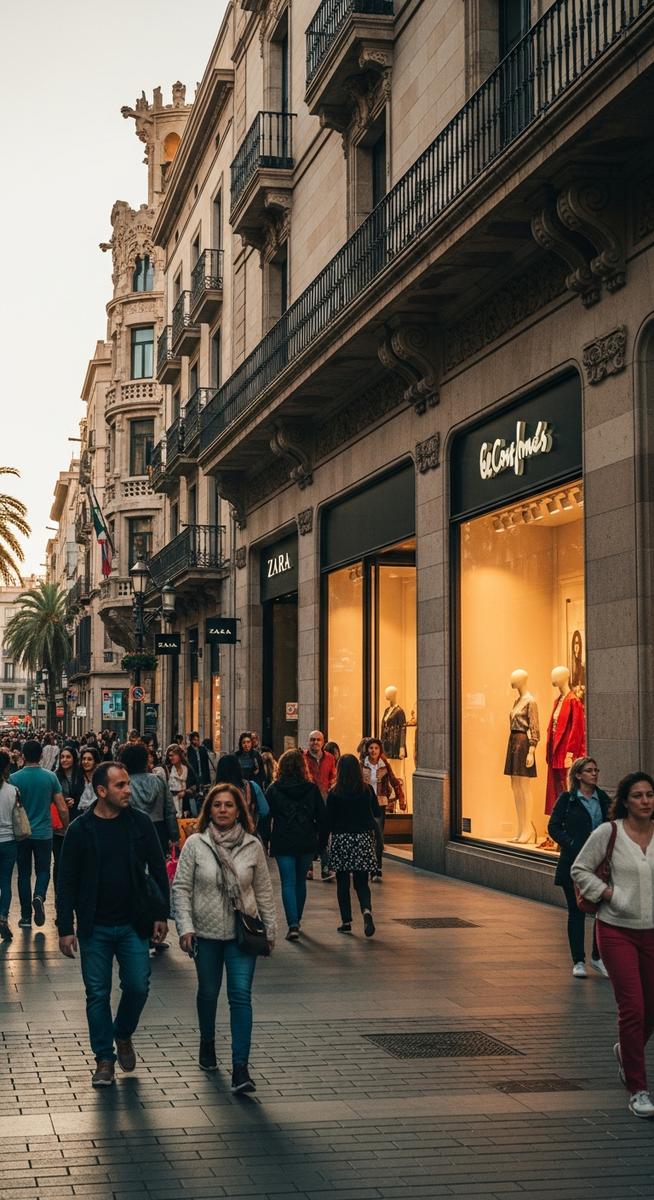 a photo illustrating 4. portal de l'ร ngel in Barcelona