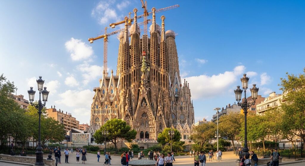 a famous landmark in Barcelona
