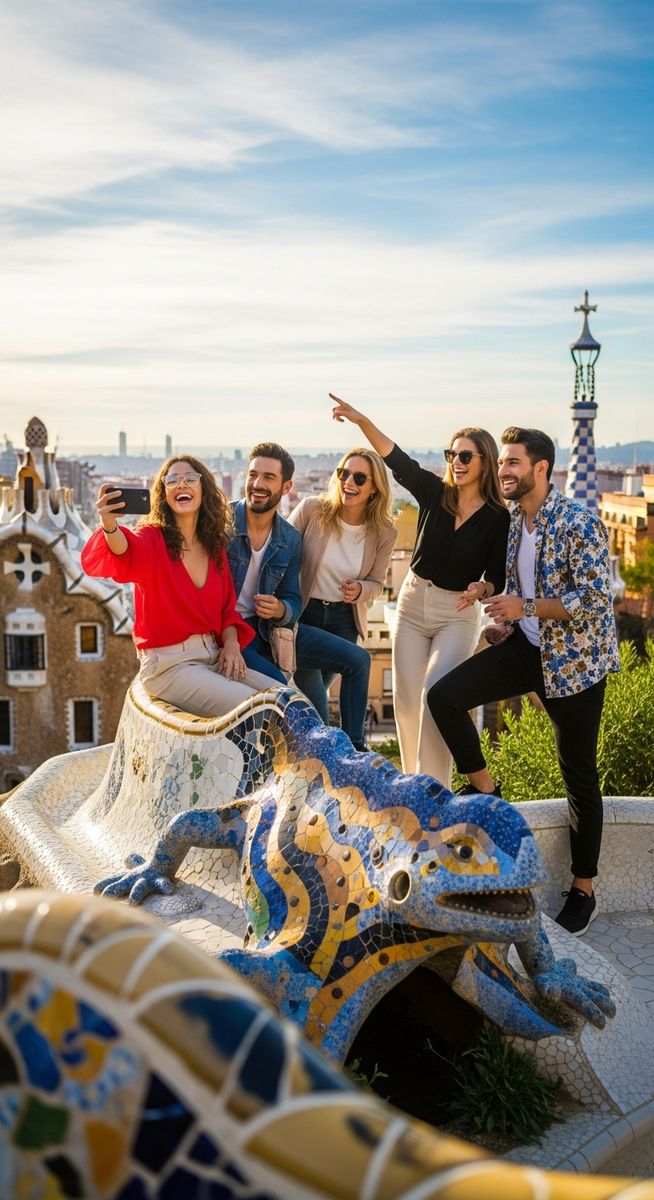 a photo illustrating 2. park güell in Barcelona