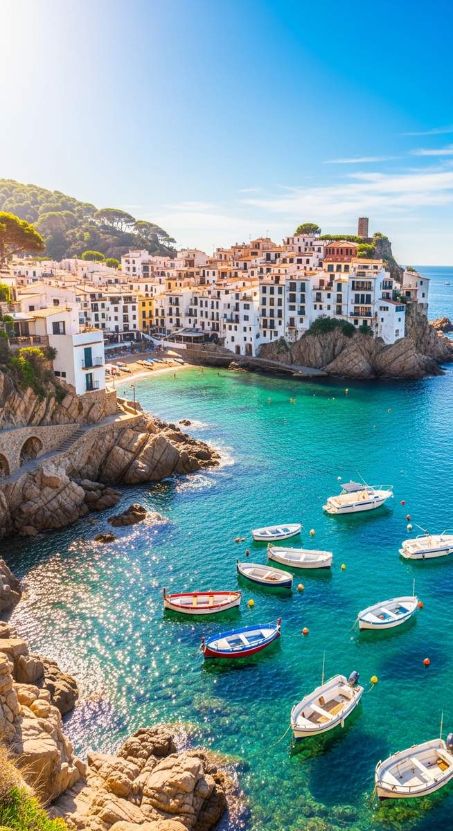a photo illustrating calella de palafrugell on the Costa Brava