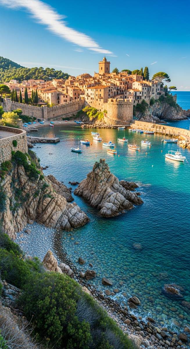 a photo illustrating peratallada on the Costa Brava