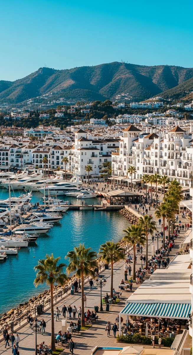 a photo illustrating puerto banús on the Costa del Sol