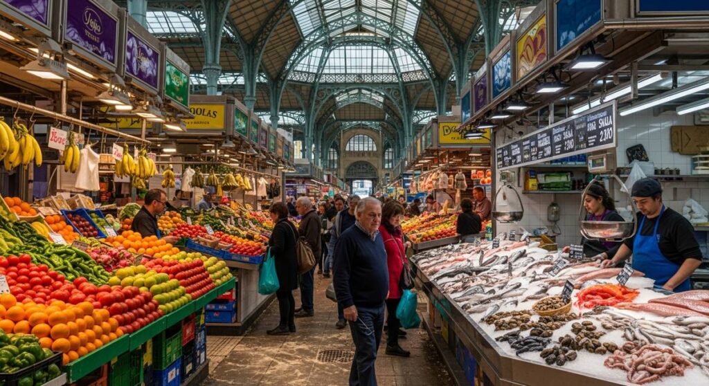 a travel photo from central market valencia