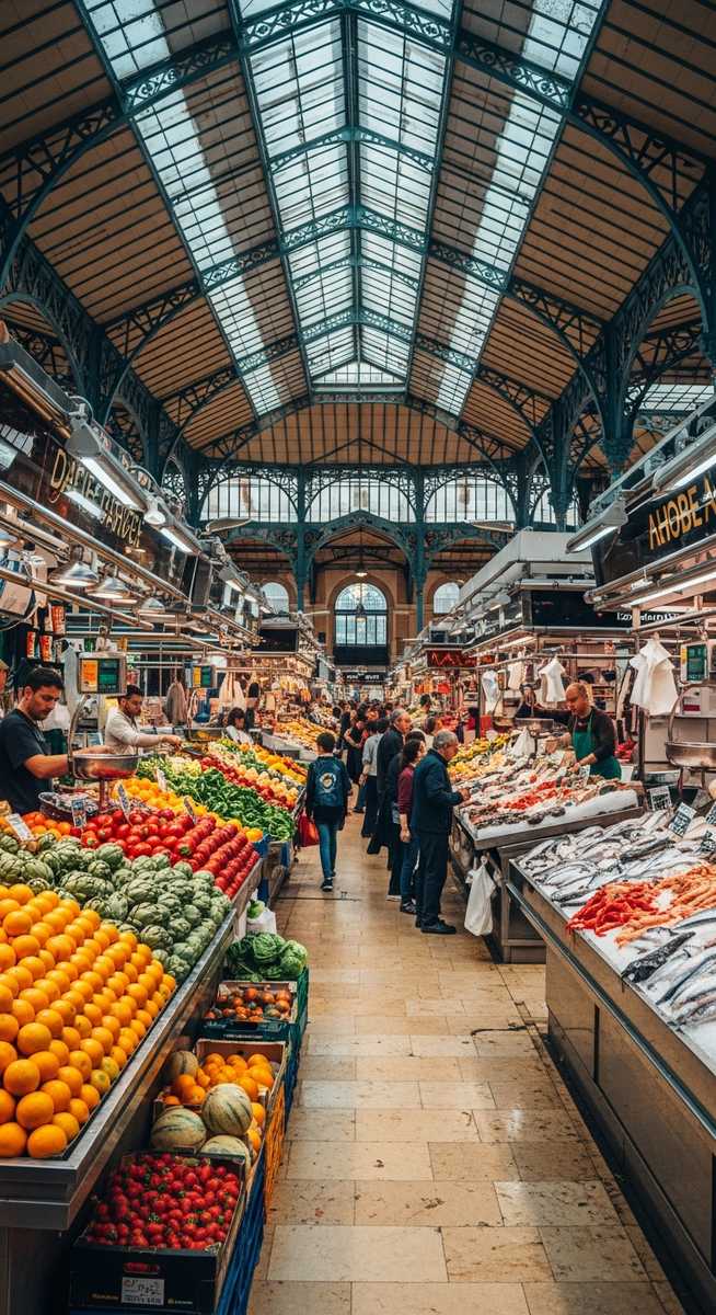 a travel photo from central market valencia