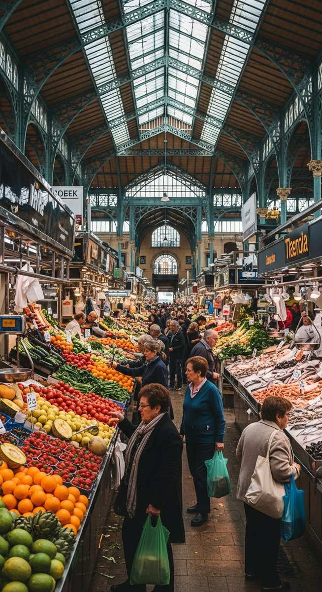a travel photo from central market valencia