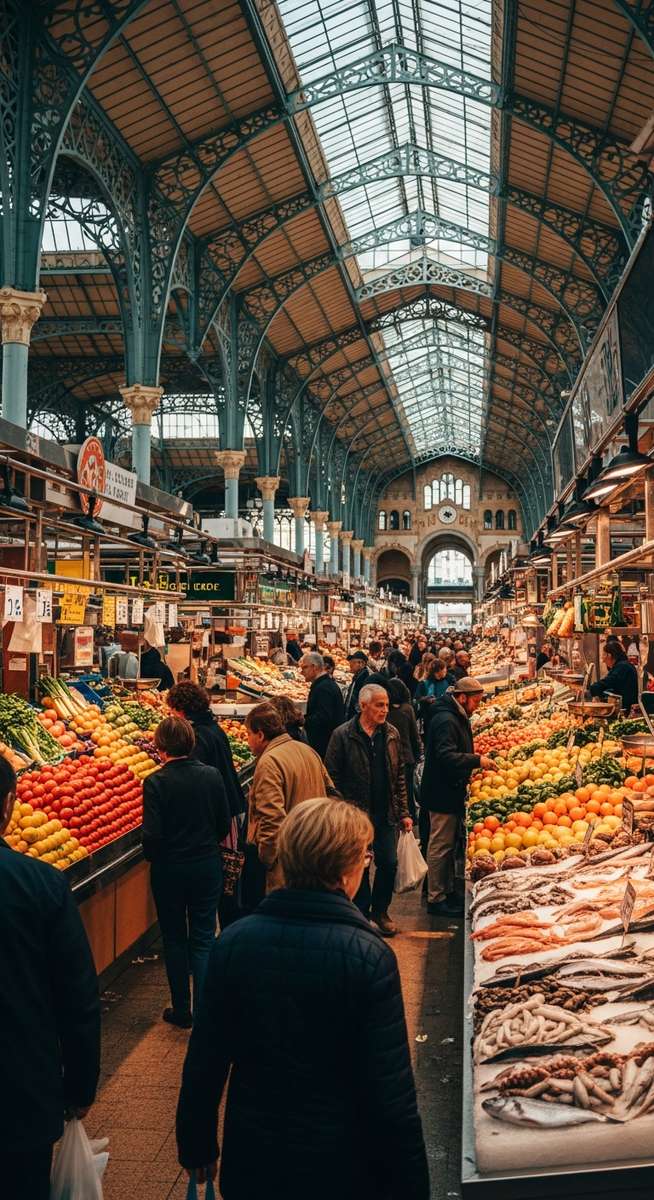 a travel photo from central market valencia