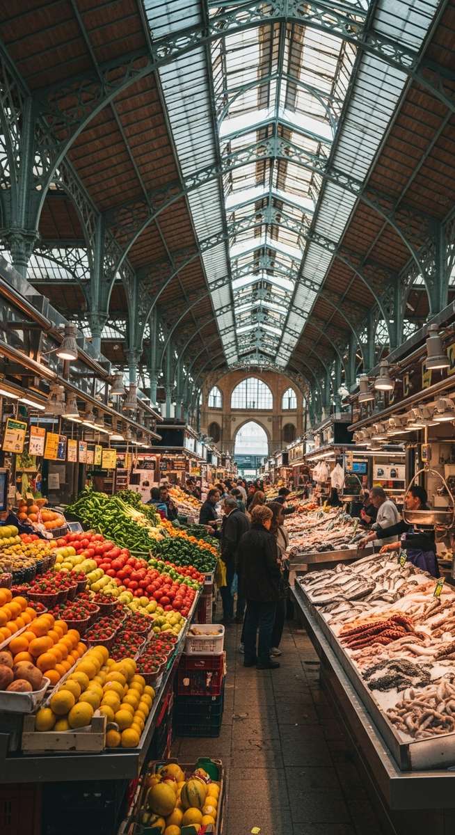 a travel photo from central market valencia