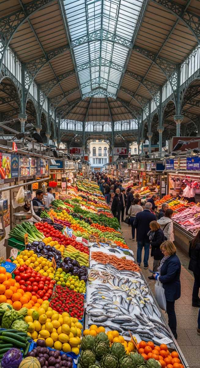 a travel photo from central market valencia