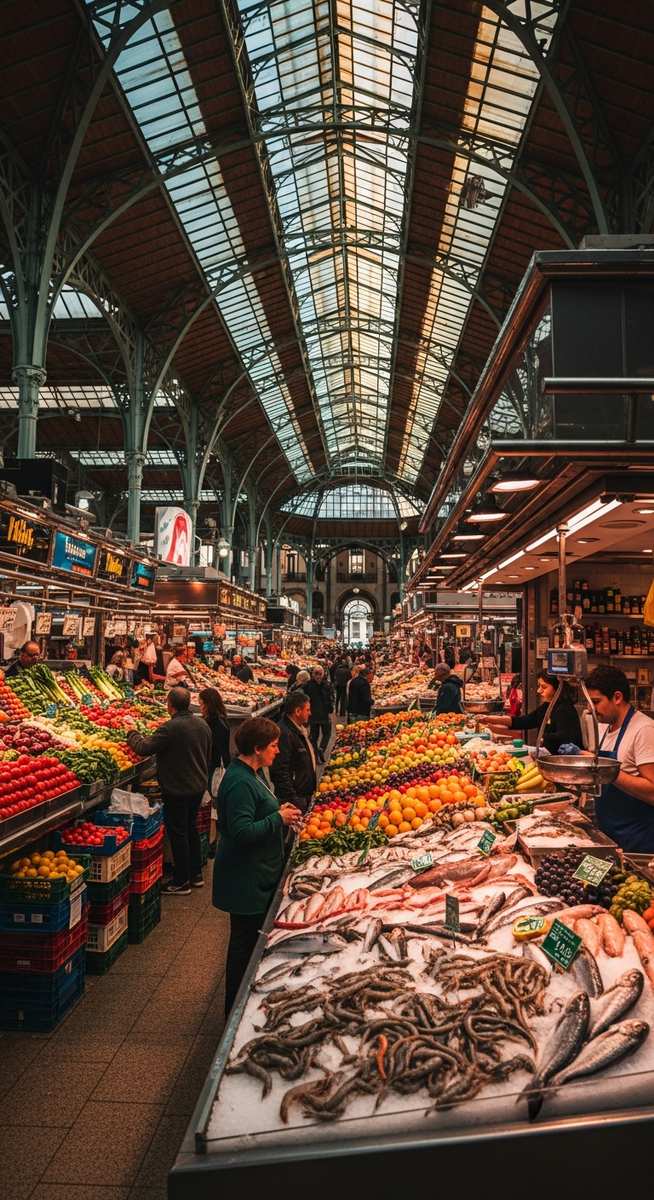 a travel photo from central market valencia