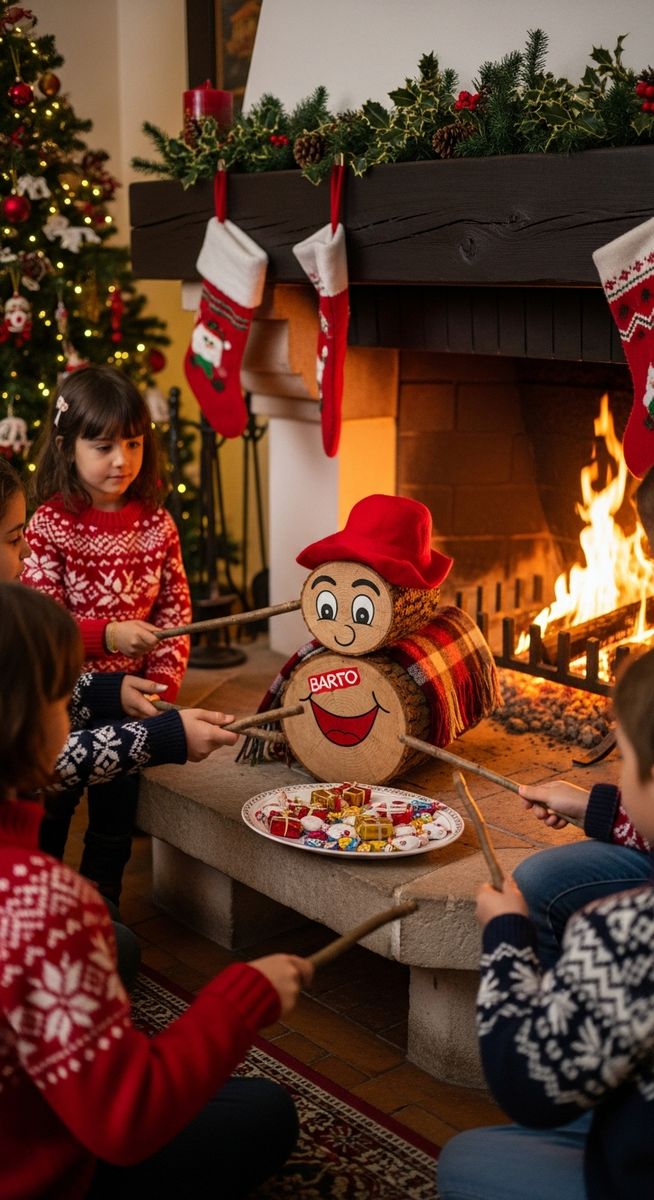 a photo illustrating 4. tió de nadal (the christmas log that poops presents) in Spain