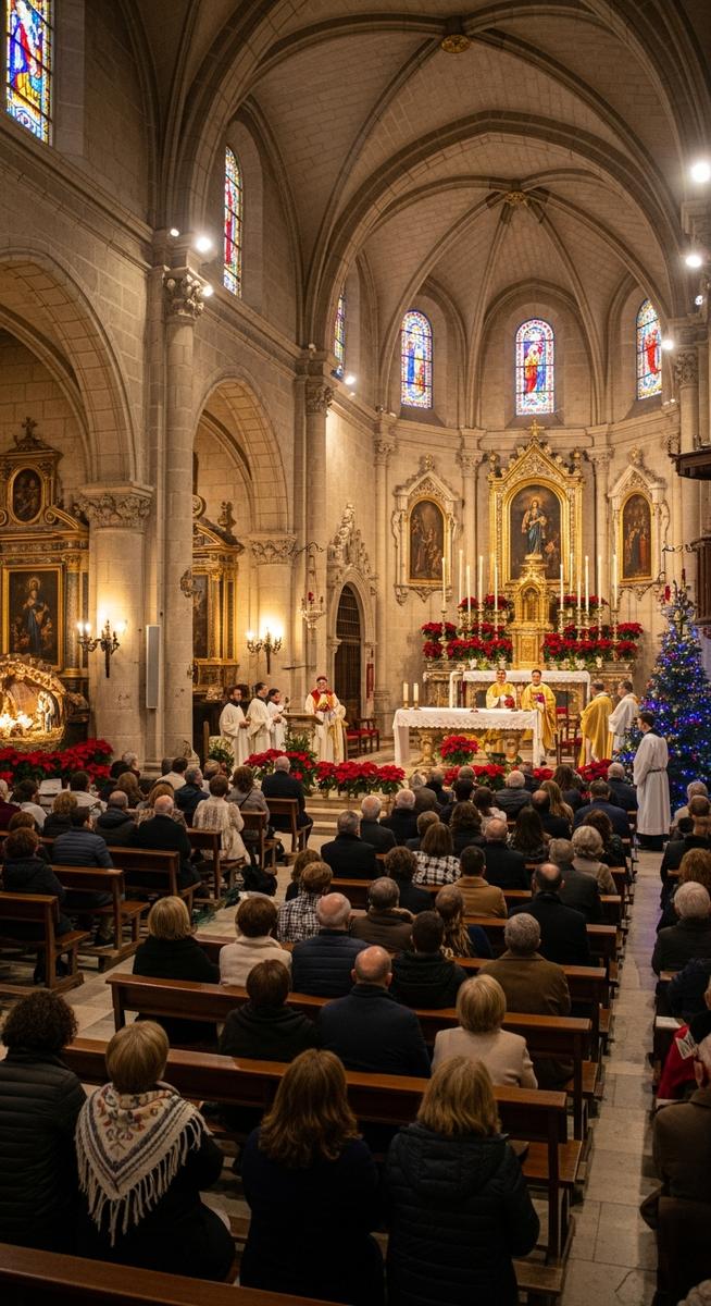 a photo illustrating 6. midnight mass in Spain