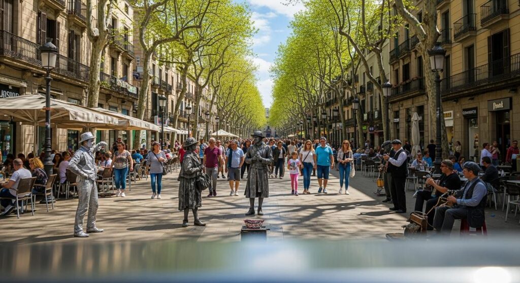 a travel photo from dangerous areas barcelona