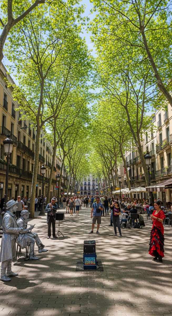 a travel photo from dangerous areas barcelona