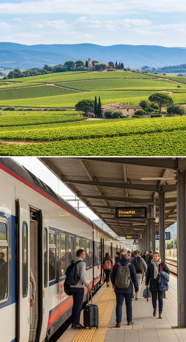 a photo illustrating 4. penedรจs wine region in Barcelona