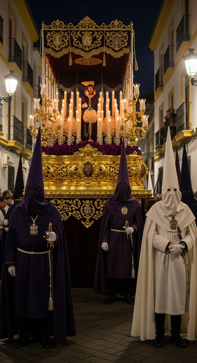 a photo illustrating history of easter in seville in Seville during Semana Santa