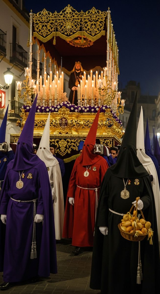 a photo illustrating festive foods in Seville during Semana Santa