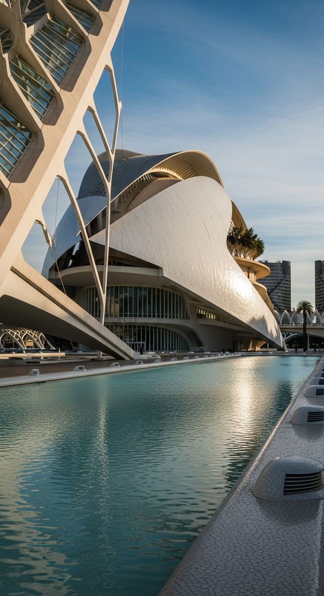 a famous Valencia monument close up