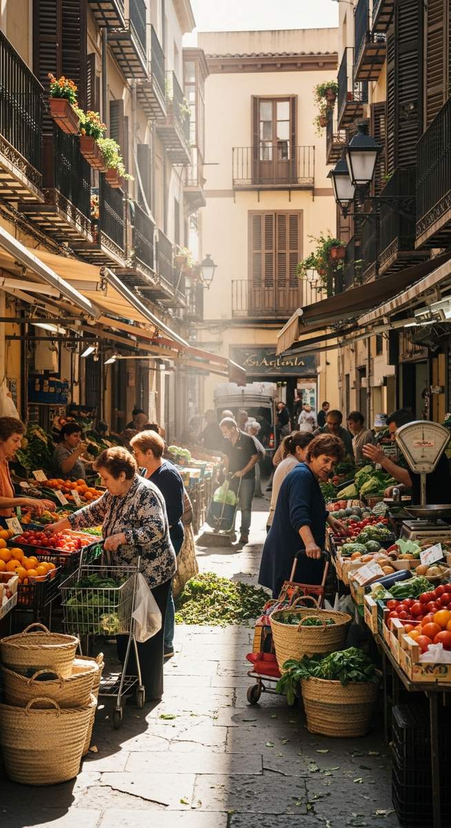 a Valencia neighbourhood market
