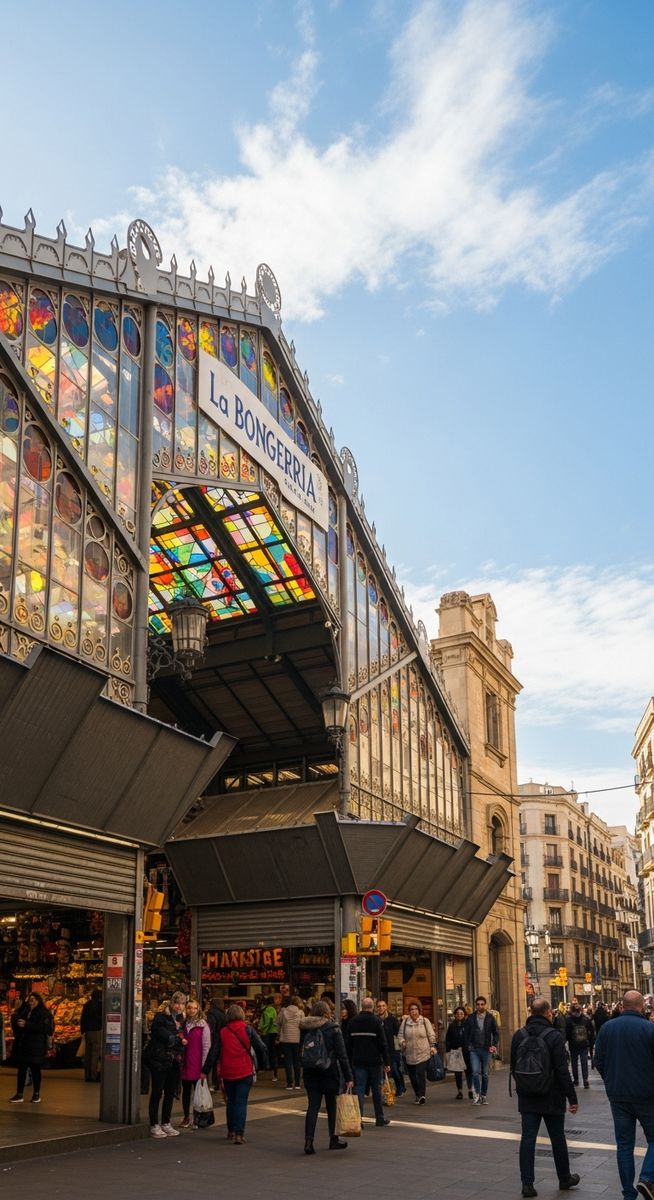 a photo illustrating 12. la boqueria market in Barcelona