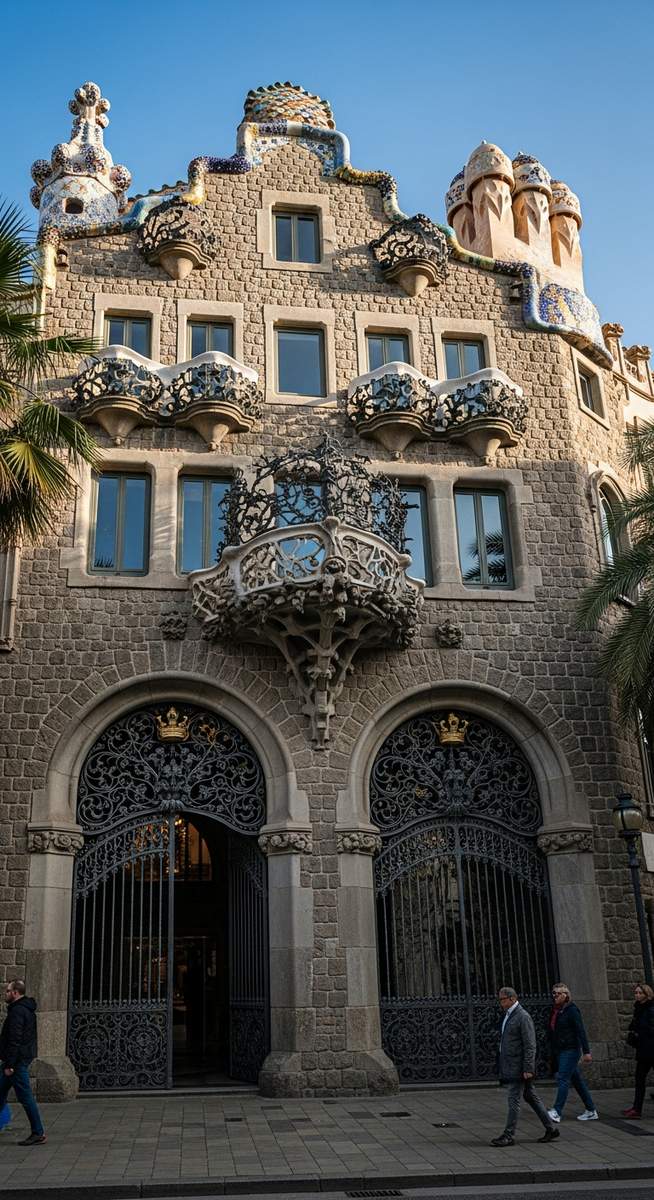 a photo illustrating 13. palau güell in Barcelona