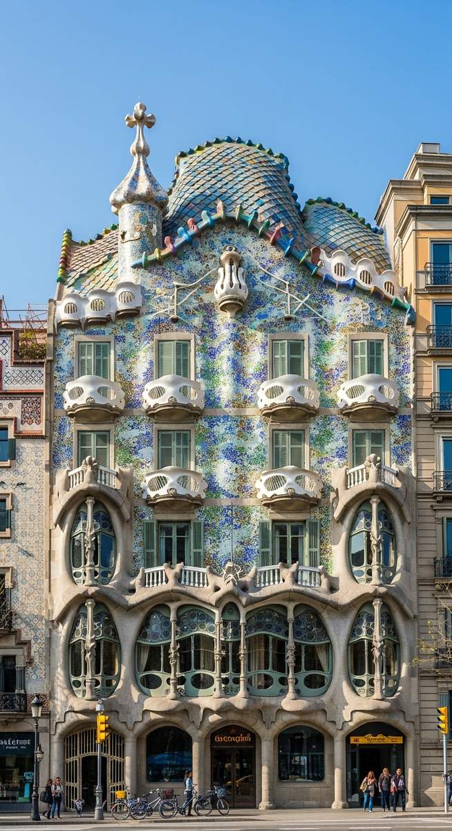 a photo illustrating 3. casa batlló in Barcelona