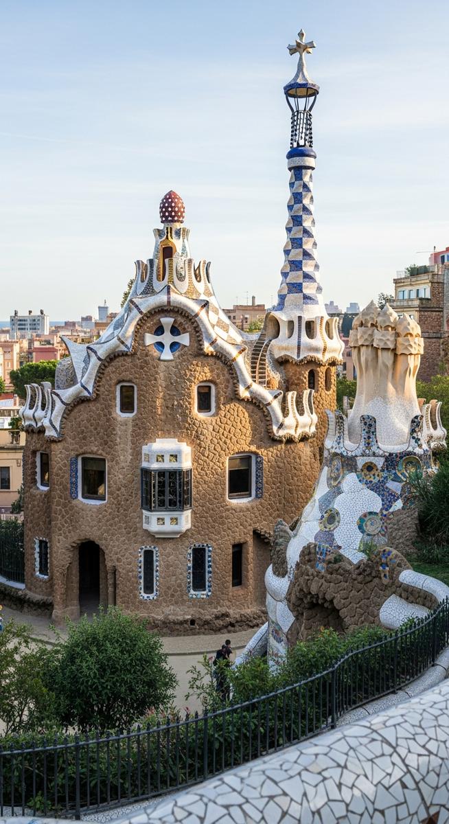 a photo illustrating 6. park güell in Barcelona