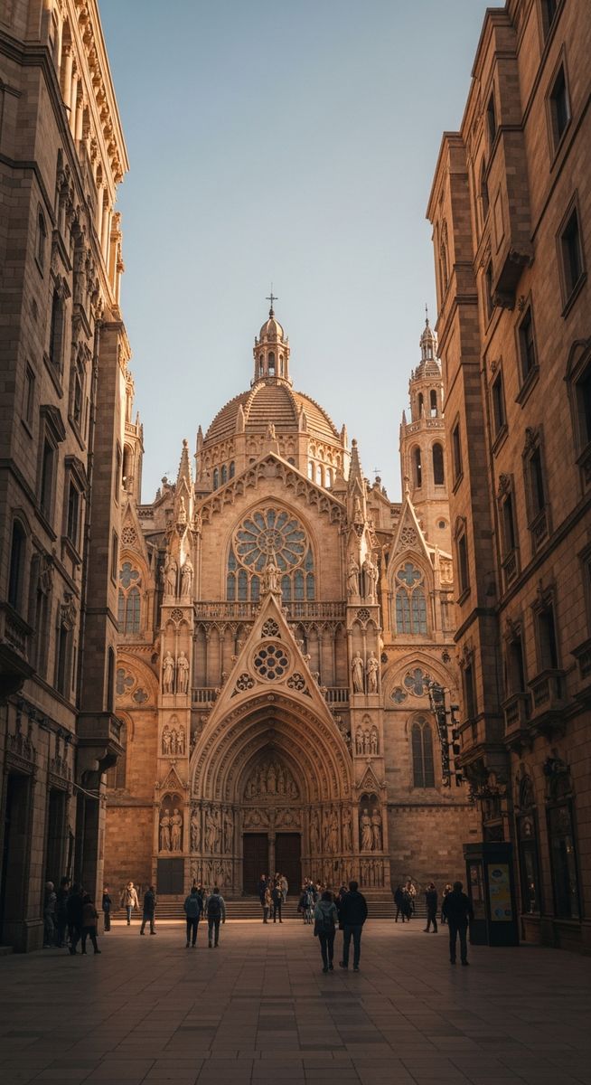 a photo illustrating 5. basilica of santa maria del mar in Barcelona
