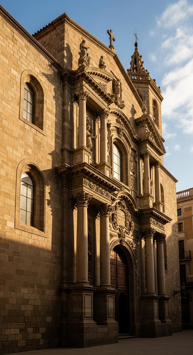 a photo illustrating 7. church of sant felip neri in Barcelona