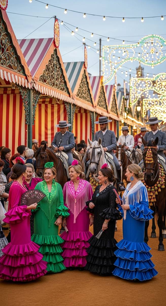 a photo illustrating understanding feria de abril in Seville