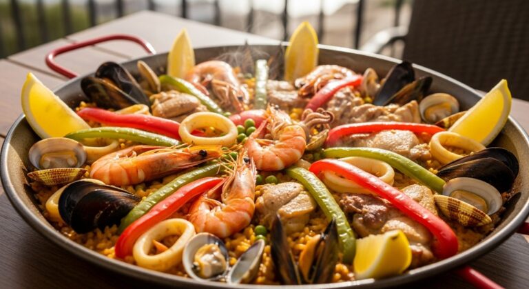 a photo illustrating 1. paella in Spain