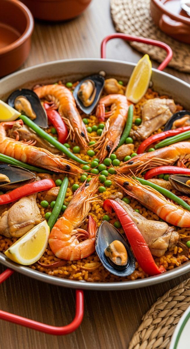 a photo illustrating 1. paella in Spain