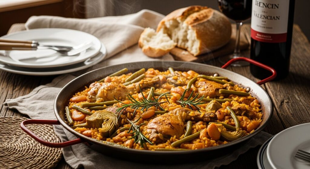 a photo illustrating 1. paella valenciana in Valencia