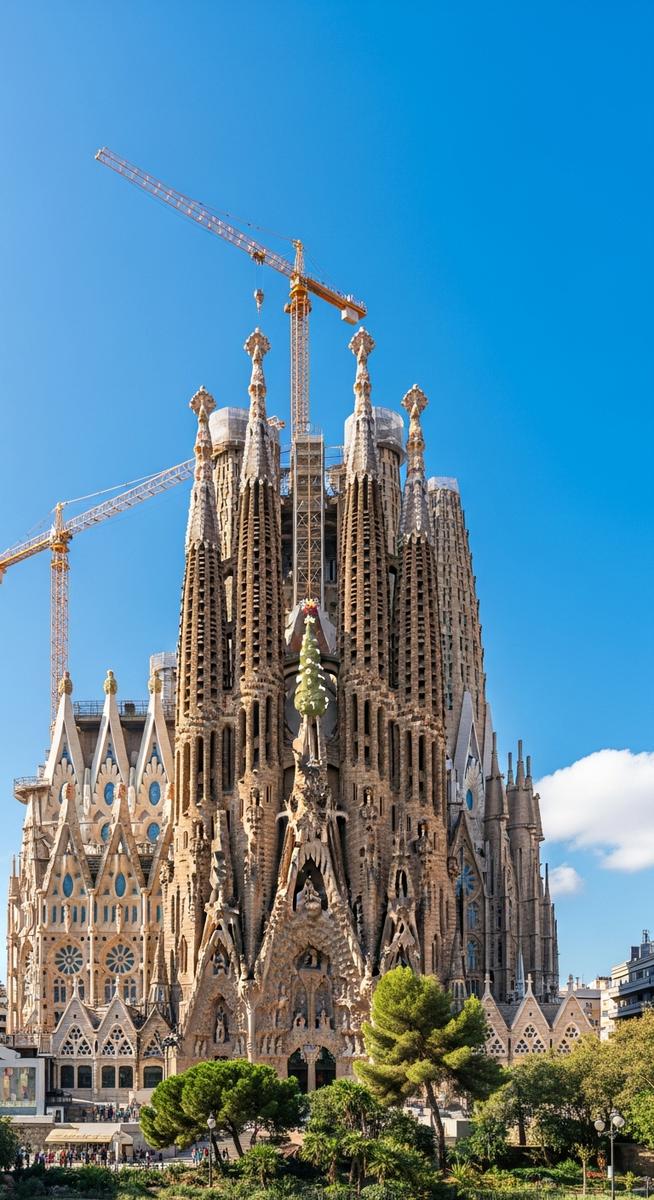 a famous Spanish landmark in bright sunlight