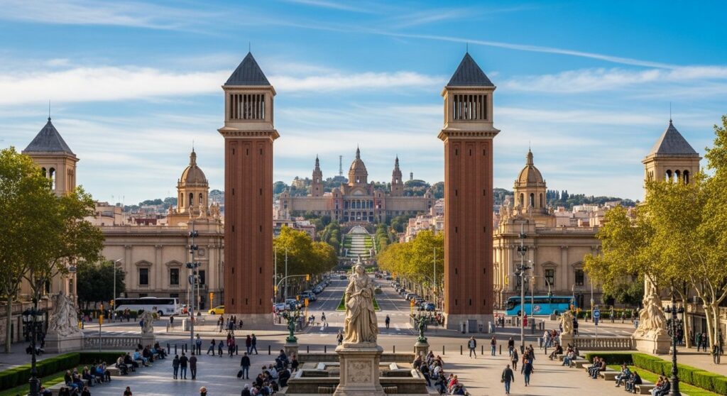 a famous landmark in Barcelona