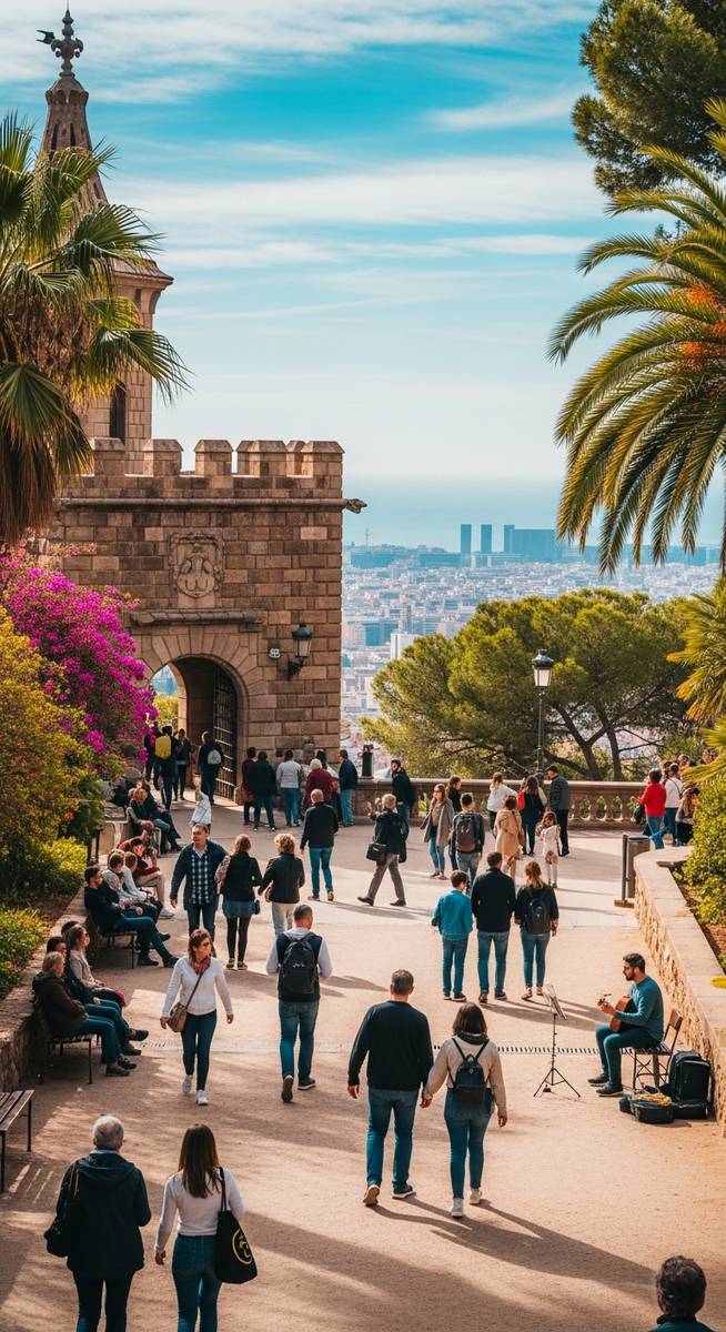 a photo illustrating 12. montjuรฏc castle in Barcelona