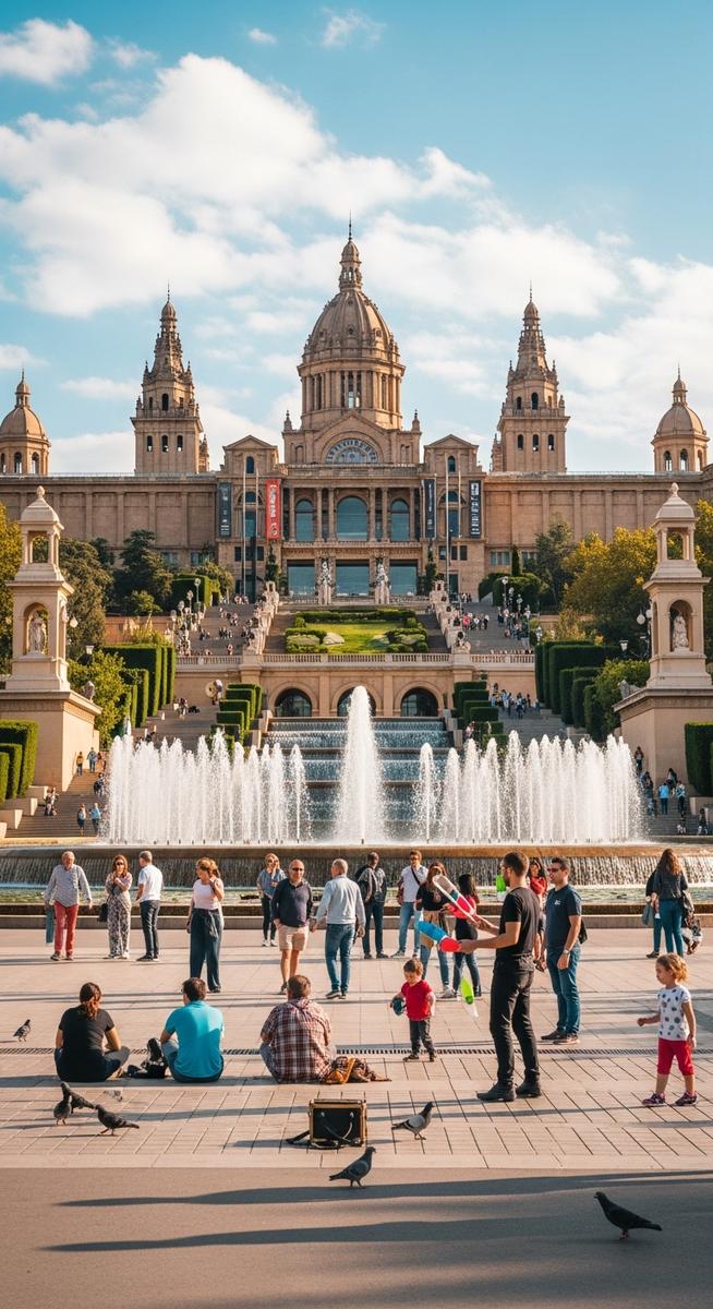 a photo illustrating 18. national art museum of catalonia (mnac) in Barcelona