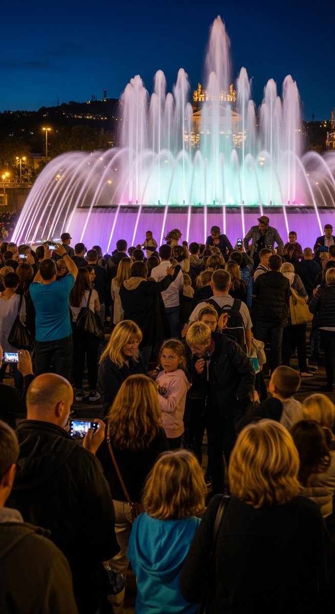 a photo illustrating 3. magic fountain show in Barcelona