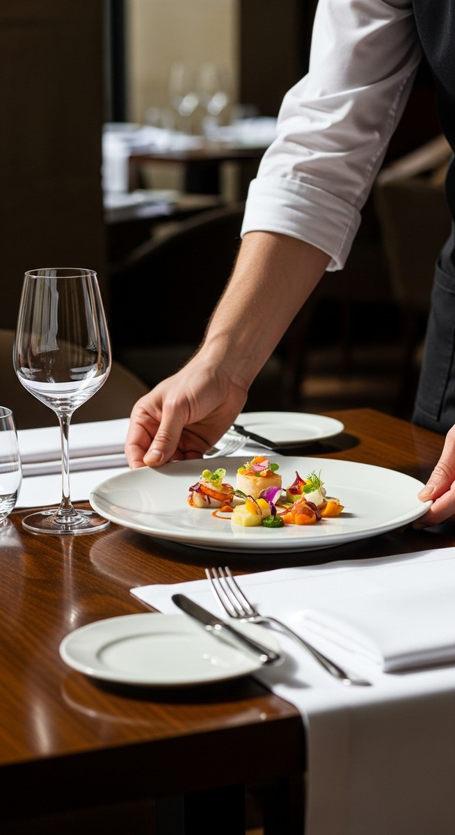 a plate of food being served at a Barcelona restaurant