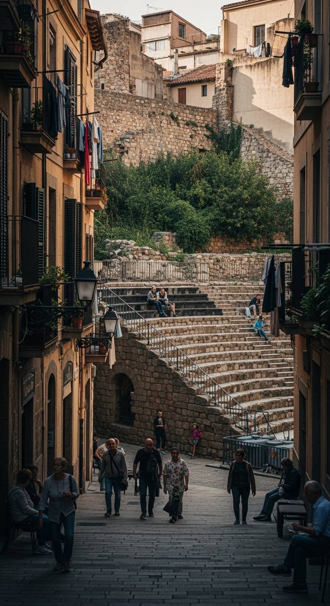 a photo illustrating 1. teatre grec in Barcelona
