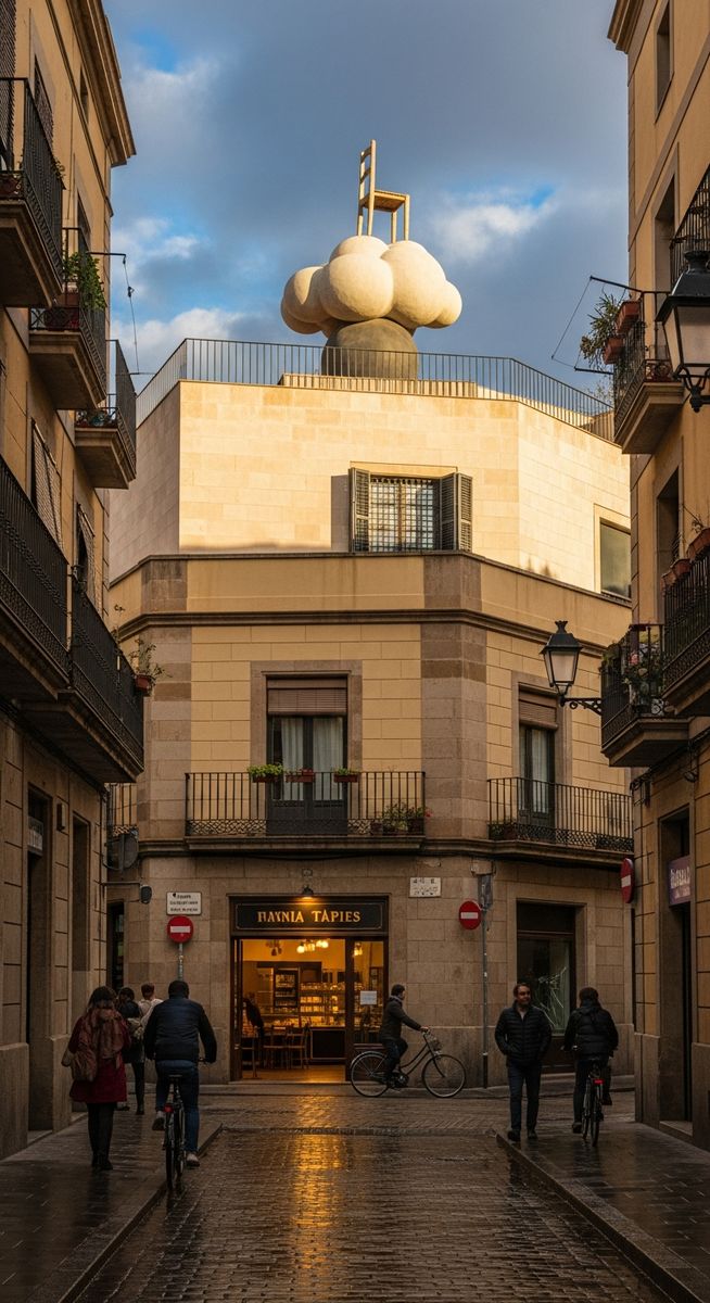 a photo illustrating 12. fundaciรณ antoni tร pies in Barcelona