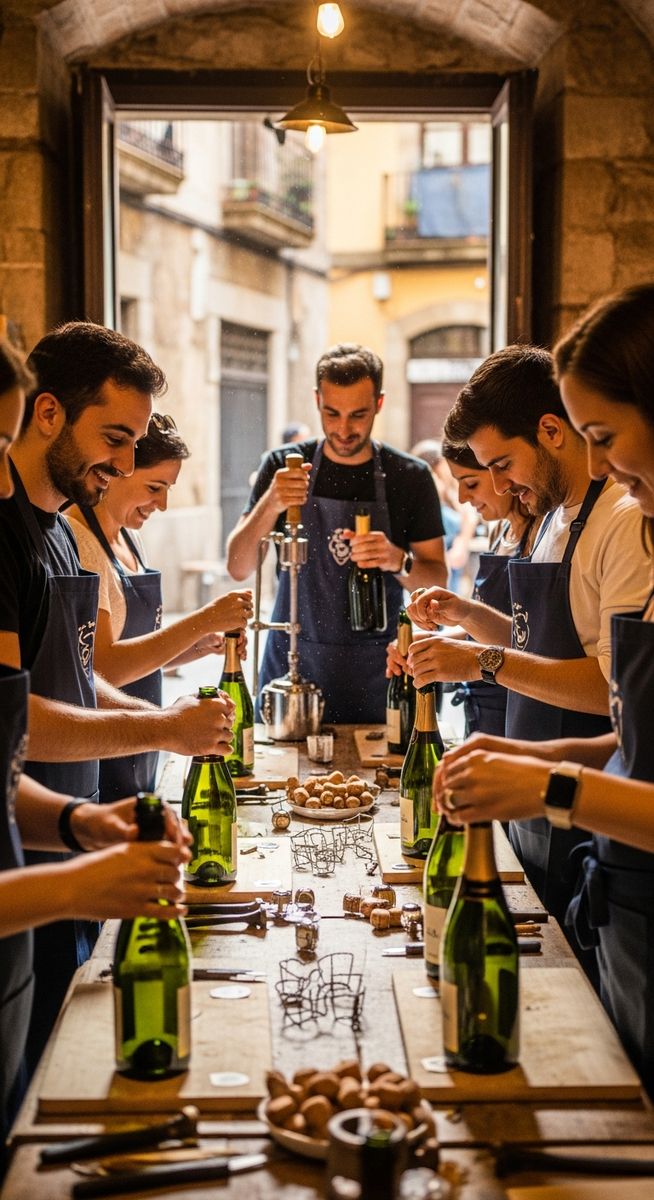 a photo illustrating 13. make your own cava workshop in Barcelona