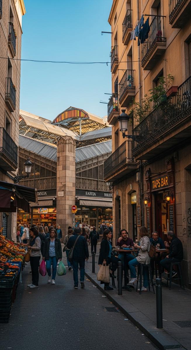 a photo illustrating 18. mercat de santa caterina in Barcelona