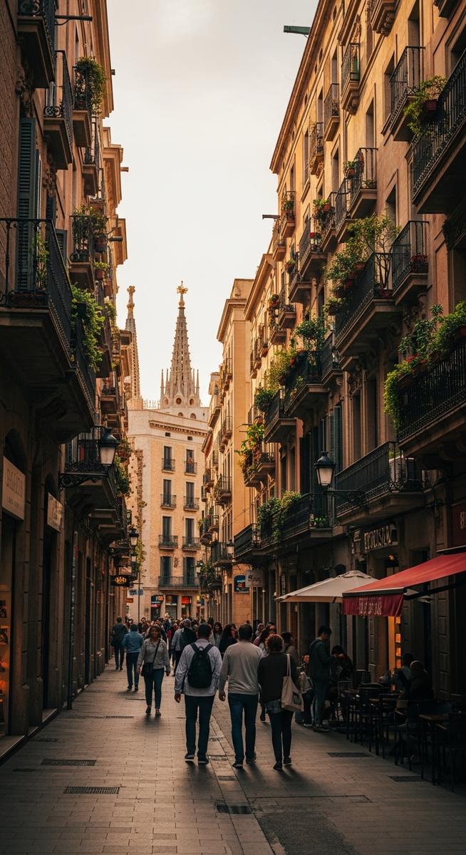 a Barcelona street or landmark for travel inspiration
