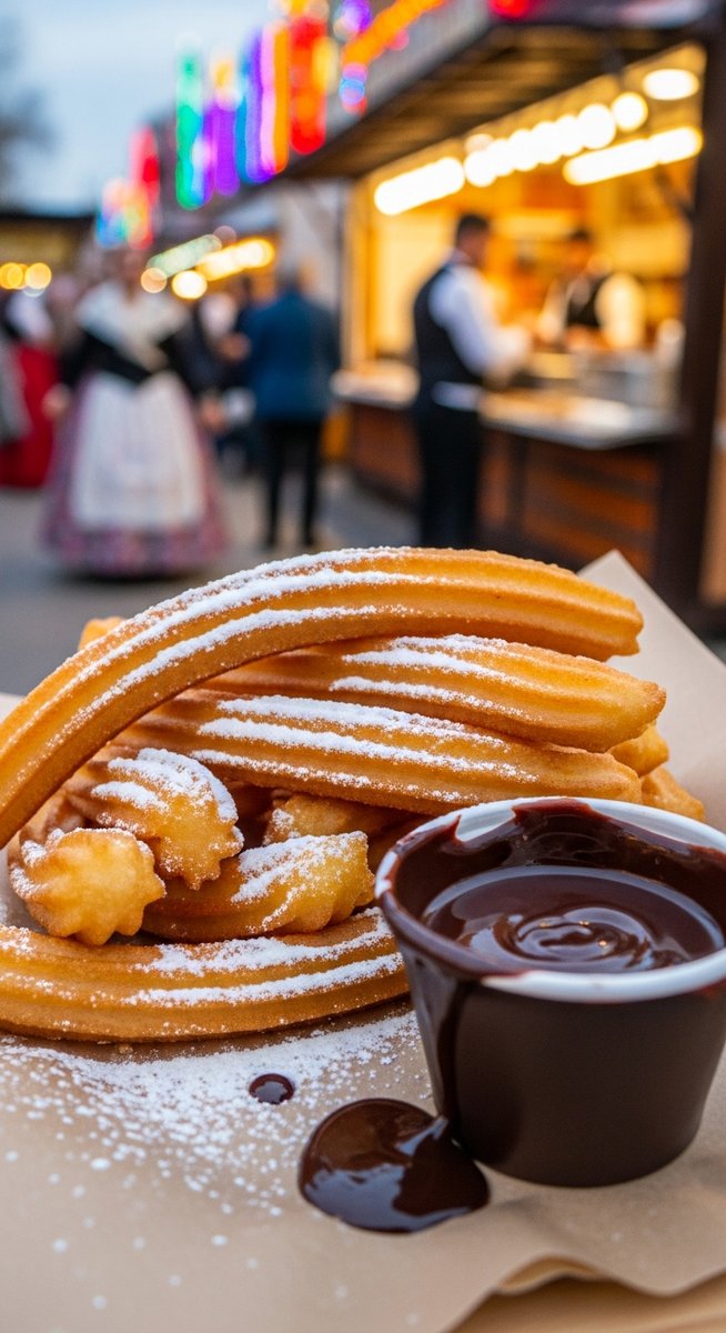 a photo illustrating churros in Spain