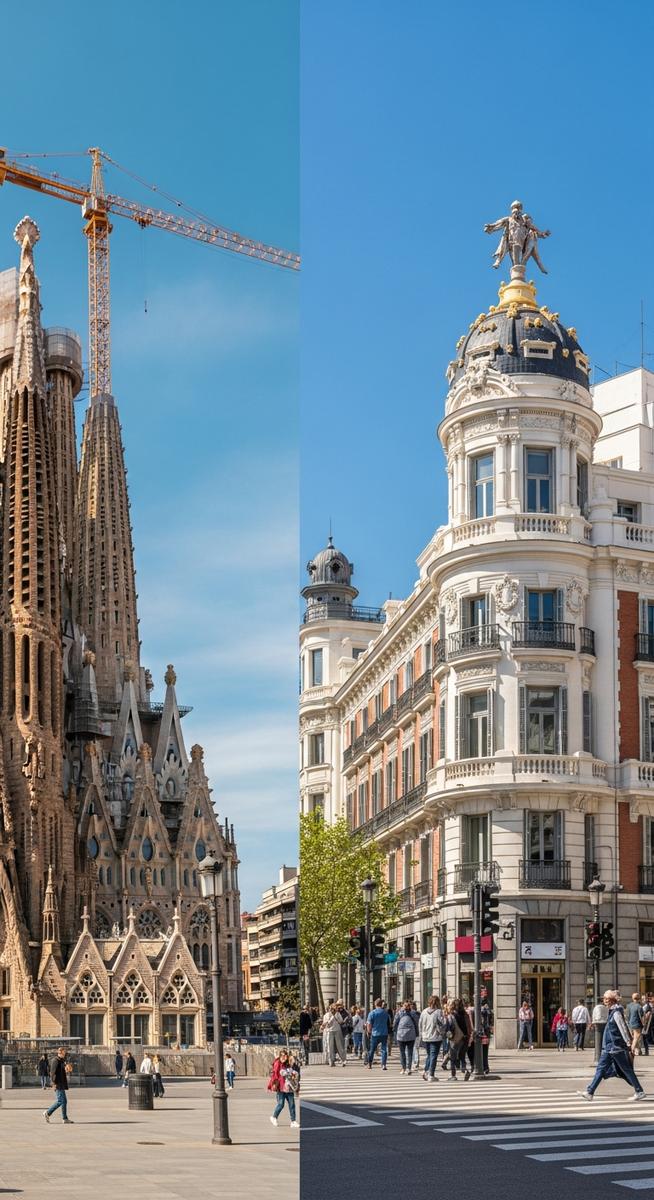 a travel photo from madrid or barcelona