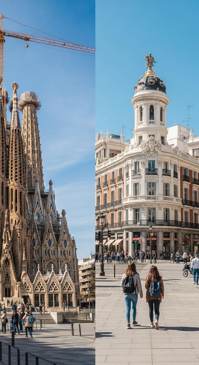 a travel photo from madrid or barcelona