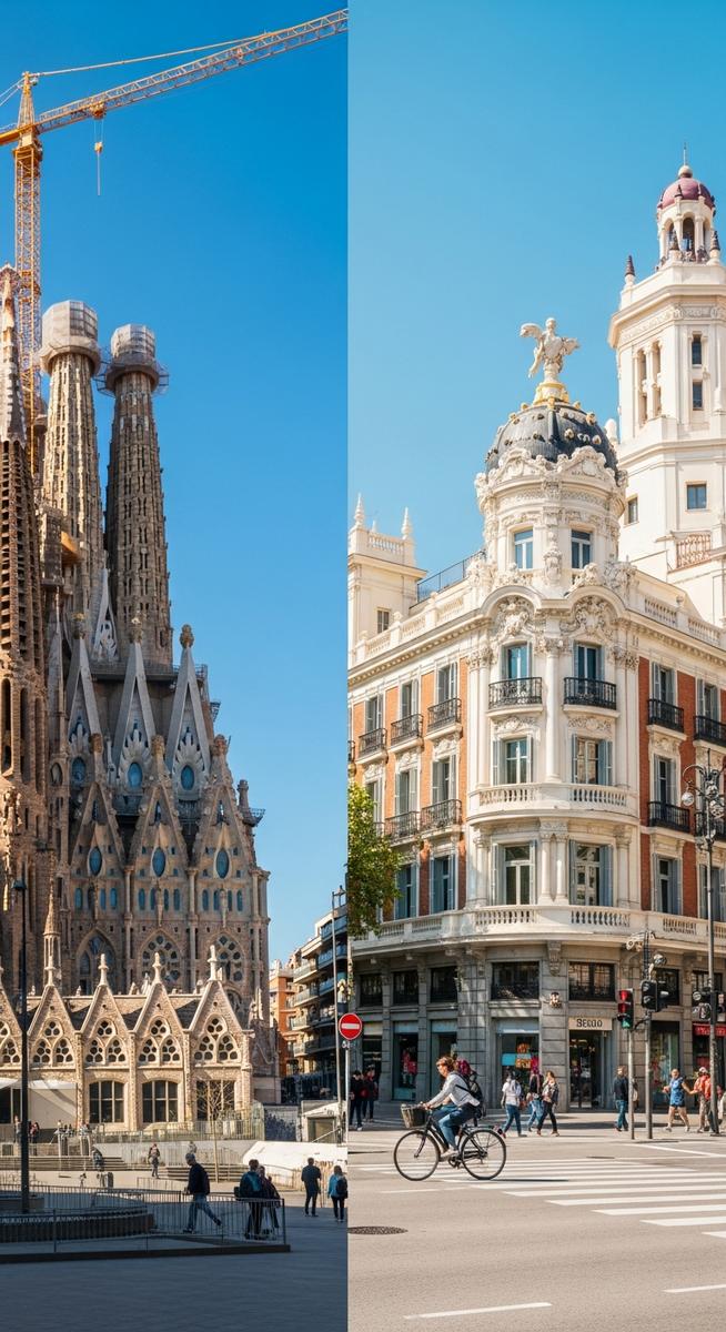 a travel photo from madrid or barcelona