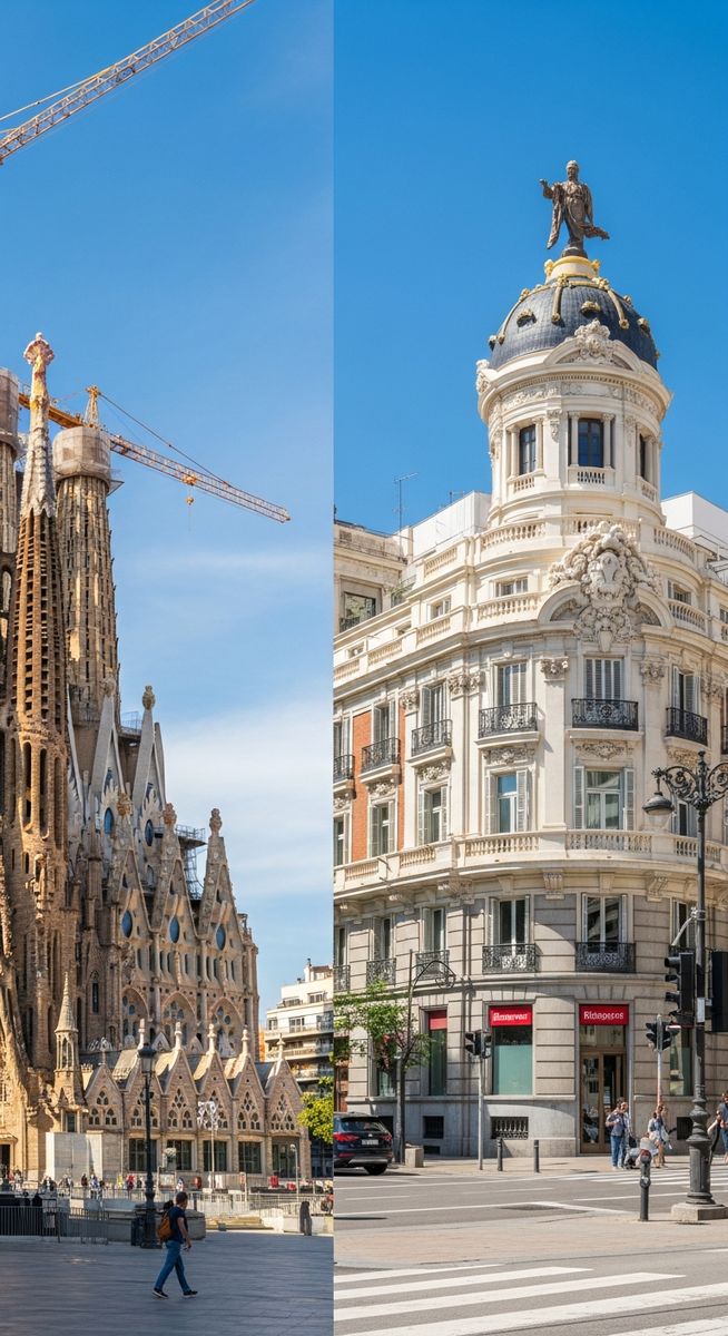 a travel photo from madrid or barcelona