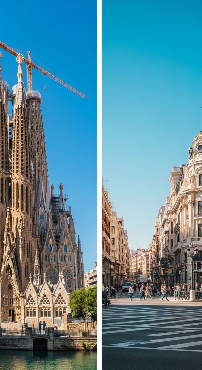a travel photo from madrid or barcelona