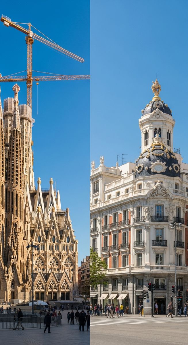 a travel photo from madrid or barcelona
